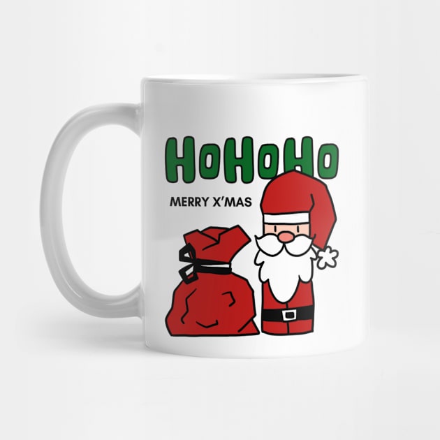 Cute HoHoHo Santa Claus by White.t.tales